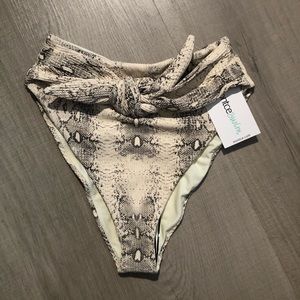 Montce Snake Print Bikini Bottom